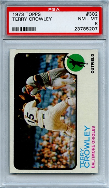 1973 Topps 302 Terry Crowley PSA NM-MT 8