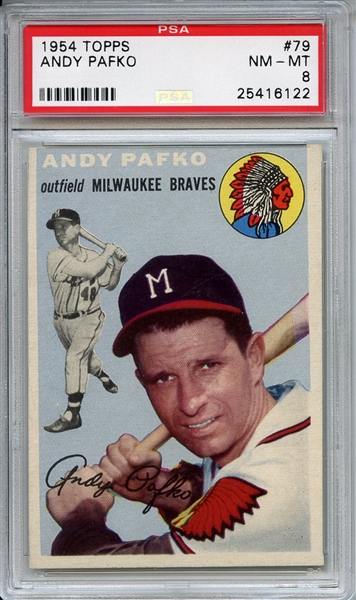 1954 Topps 79 Andy Pafko PSA NM-MT 8