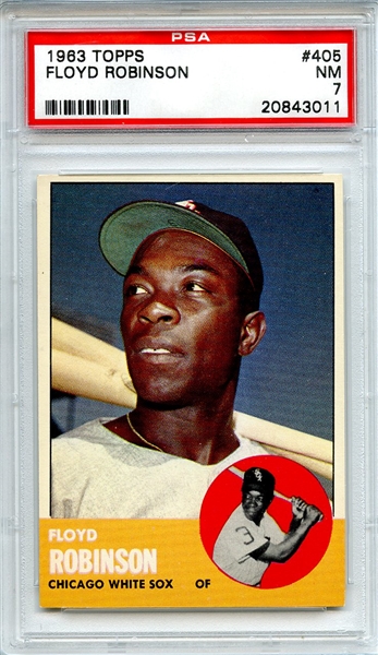 1963 Topps 405 Floyd Robinson PSA NM 7