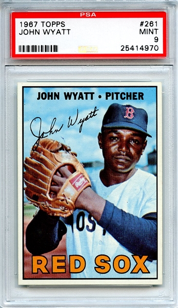 1967 Topps 261 John Wyatt PSA MINT 9