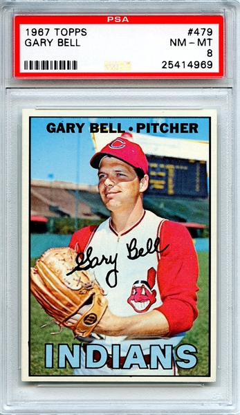 1967 Topps 479 Gary Bell PSA NM-MT 8