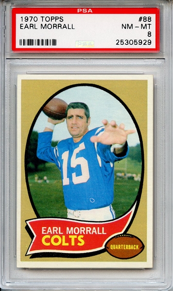 1970 Topps 88 Earl Morrall PSA NM-MT 8