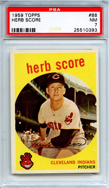 1959 Topps 88 Herb Score PSA NM 7