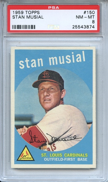 1959 Topps 150 Stan Musial PSA NM-MT 8