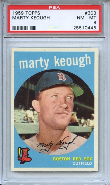 1959 Topps 303 Marty Keough PSA NM-MT 8