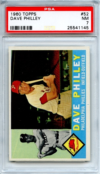 1960 Topps 52 Dave Philley PSA NM 7