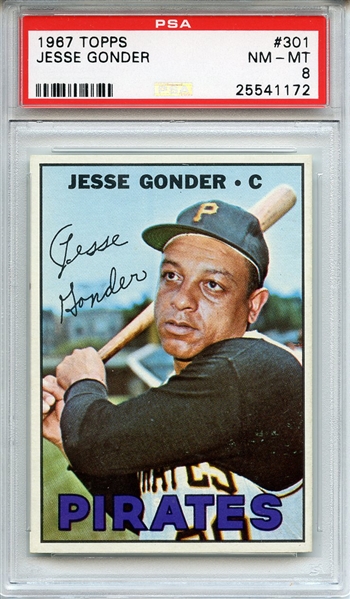 1967 Topps 301 Jesse Gonder PSA NM-MT 8