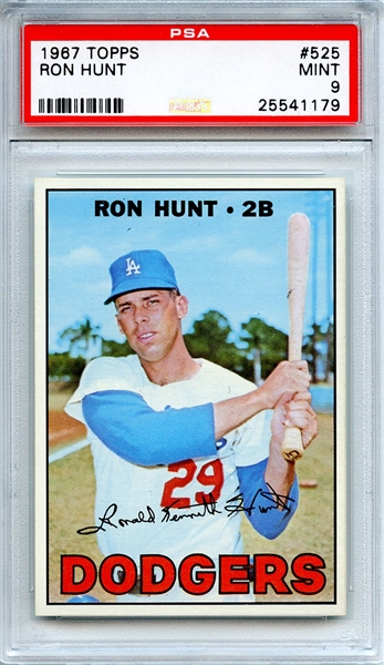 1967 Topps 525 Ron Hunt PSA MINT 9