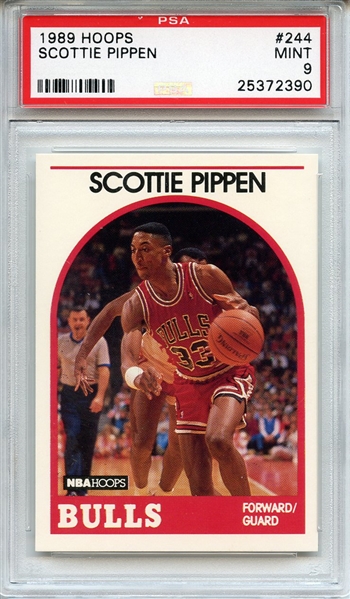 1989 Hoops 244 Scottie Pippen PSA MINT 9