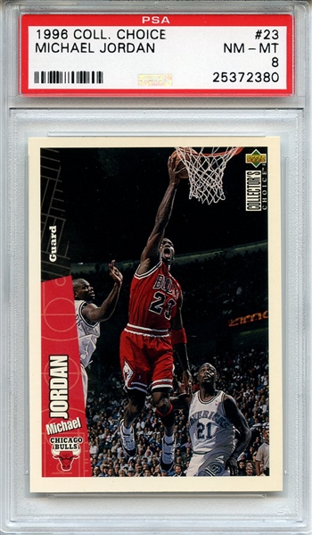1996 Collectors Choice 23 Michael Jordan PSA NM-MT 8