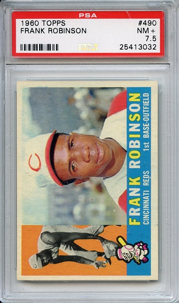 1960 Topps 490 Frank Robinson PSA NM+ 7.5