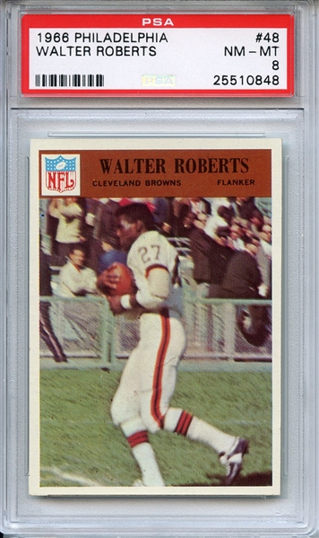 1966 Philadelphia 48 Walter Roberts PSA NM-MT 8