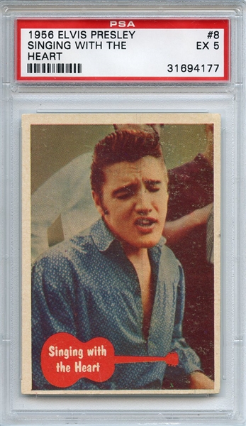 1956 Elvis Presley 8 Singing With the Heart PSA EX 5