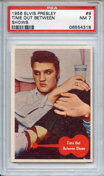 1956 Elvis Presley 9 Time out Between Shows PSA NM 7