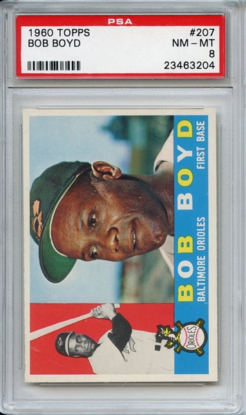 1960 Topps 207 Bob Boyd PSA NM-MT 8
