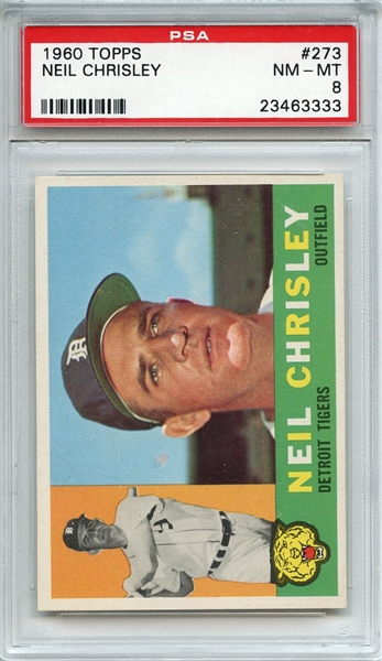 1960 Topps 273 Neil Chrisley PSA NM-MT 8