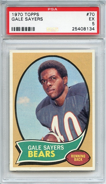 1970 Topps 70 Gale Sayers PSA EX 5