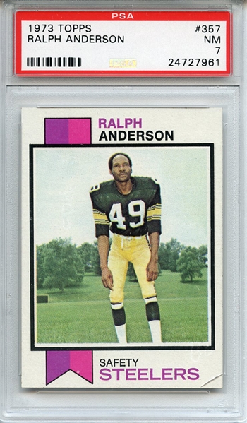 1973 Topps 357 Ralph Anderson PSA NM 7