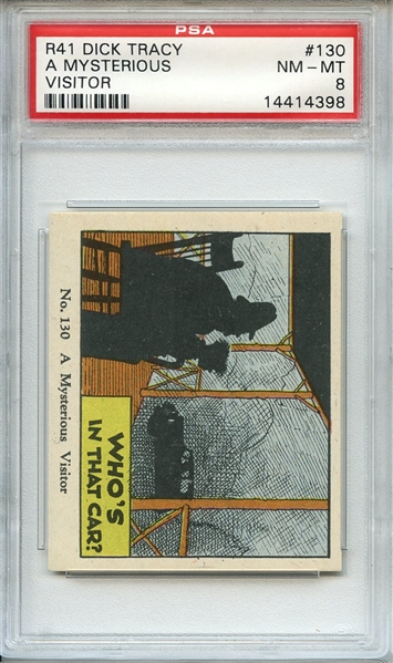 R41 Dick Tracy 130 A Mysterious Visitor PSA NM-MT 8
