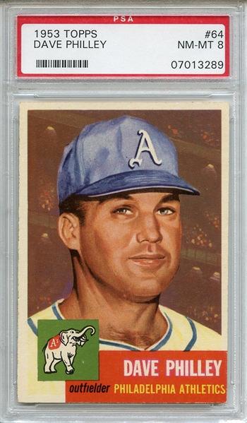 1953 Topps 64 Dave Philley PSA NM-MT 8