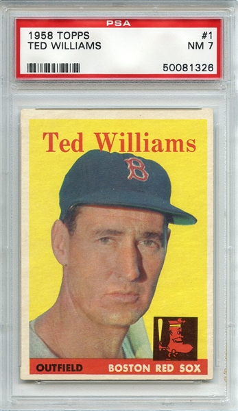 1958 Topps 1 Ted Williams PSA NM 7