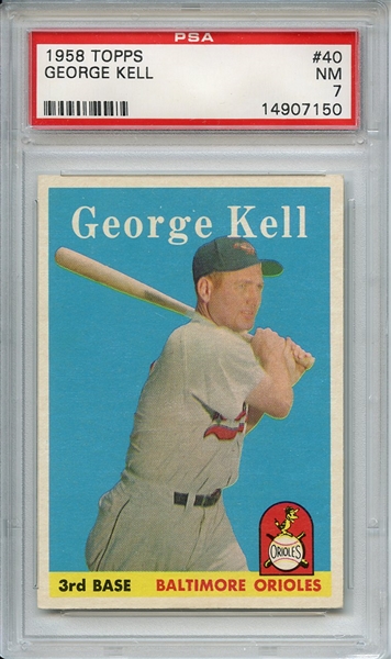 1958 Topps 40 George Kell PSA NM 7