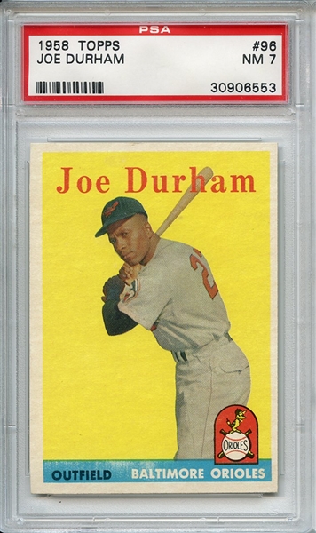 1958 Topps 96 Joe Durham PSA NM 7