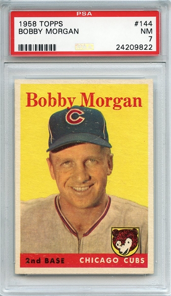 1958 Topps 144 Bobby Morgan PSA NM 7