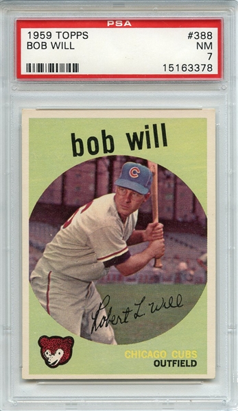 1959 Topps 388 Bob Will PSA NM 7