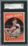 1959 Topps 202 Roger Maris White Back SGC MINT 96 / 9