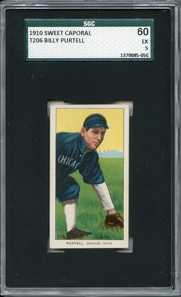 T206 Sweet Caporal 350 Billy Purtell SGC EX 60