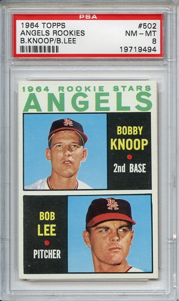 1964 Topps 502 Angels Rookies PSA NM-MT 8