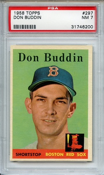 1958 Topps 297 Don Buddin PSA NM 7