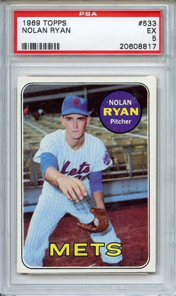 1969 Topps 533 Nolan Ryan PSA EX 5