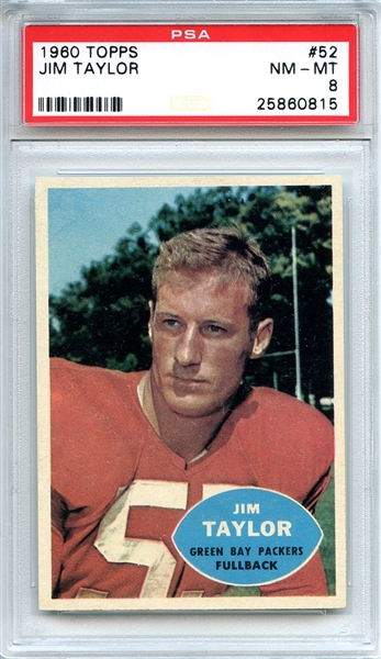 1960 Topps 52 Jim Taylor PSA NM-MT 8