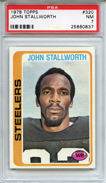1978 Topps 320 John Stallworth RC PSA NM 7