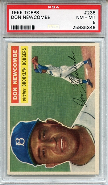 1956 Topps 235 Don Newcombe PSA NM-MT 8