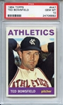1964 Topps 447 Ted Bowsfield PSA GEM MT 10