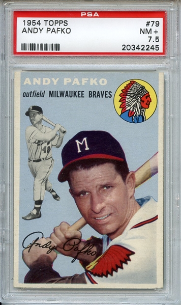 1954 Topps 79 Andy Pafko PSA NM+ 7.5