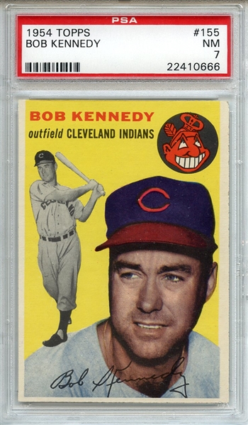 1954 Topps 155 Bob Kennedy PSA NM 7