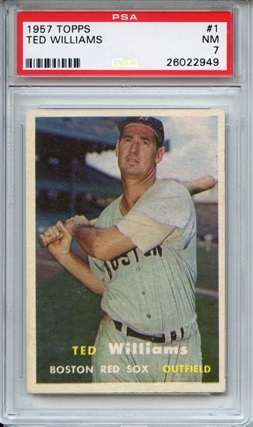 1957 Topps 1 Ted Williams PSA NM 7
