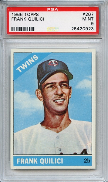 1966 Topps 207 Frank Quilici PSA MINT 9