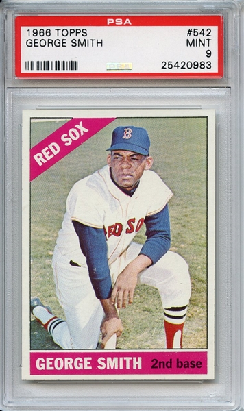 1966 Topps 542 George Smith PSA MINT 9