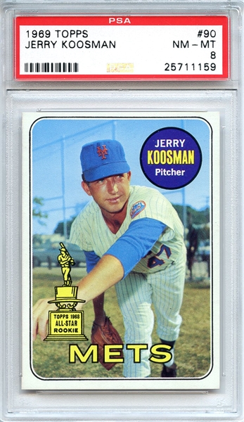 1969 Topps 90 Jerry Koosman PSA NM-MT 8
