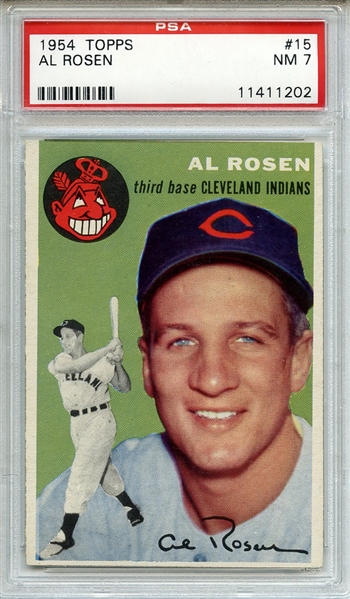 1954 Topps 15 Al Rosen PSA NM 7