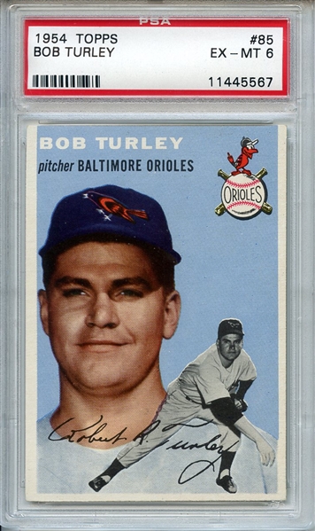 1954 Topps 85 Bob Terley EX-MT 6