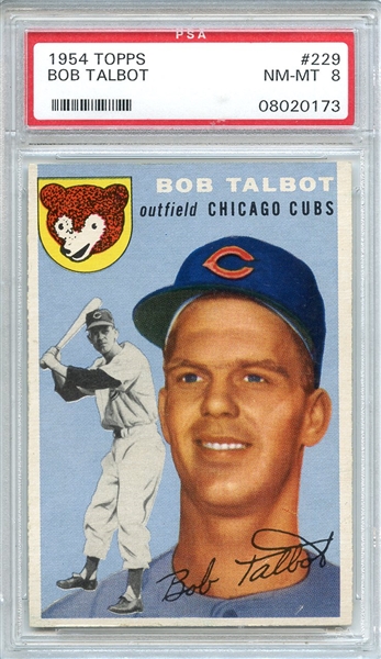 1954 Topps 229 Bob Talbot PSA NM-MT 8