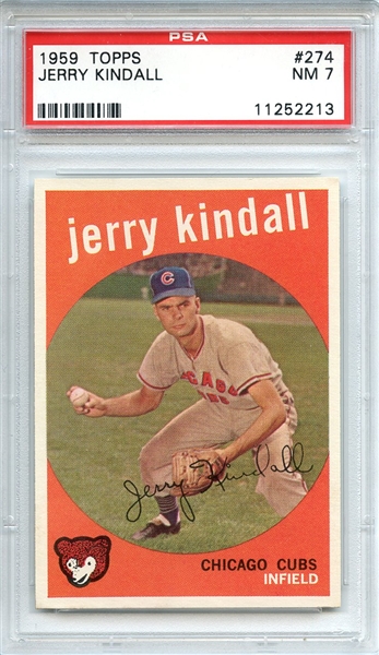 1959 Topps 274 Jerry Kindall PSA NM 7