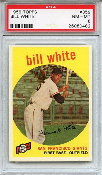 1959 Topps 359 Bill White PSA NM-MT 8