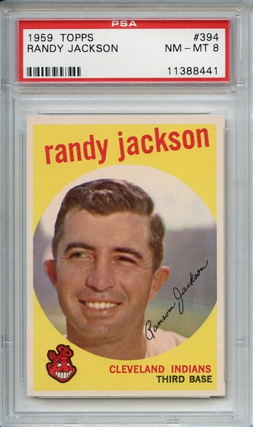 1959 Topps 394 Randy Jackson PSA NM-MT 8